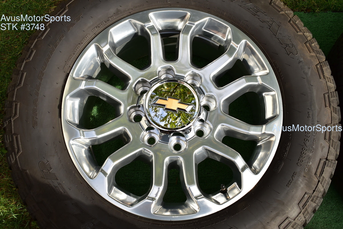 20" Chevy Silverado 2500 3500 LTZ Polished OEM WHEELS TIRES GMC Sierra