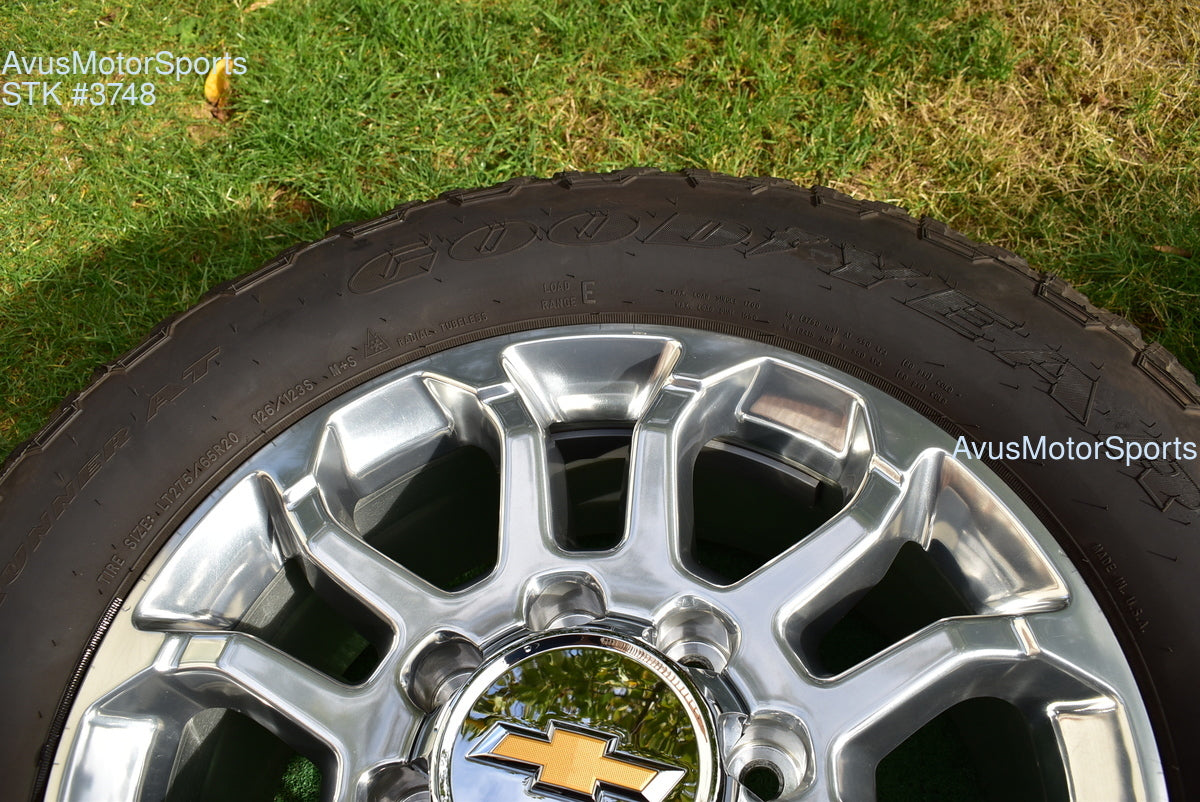 20" Chevy Silverado 2500 3500 LTZ Polished OEM WHEELS TIRES GMC Sierra