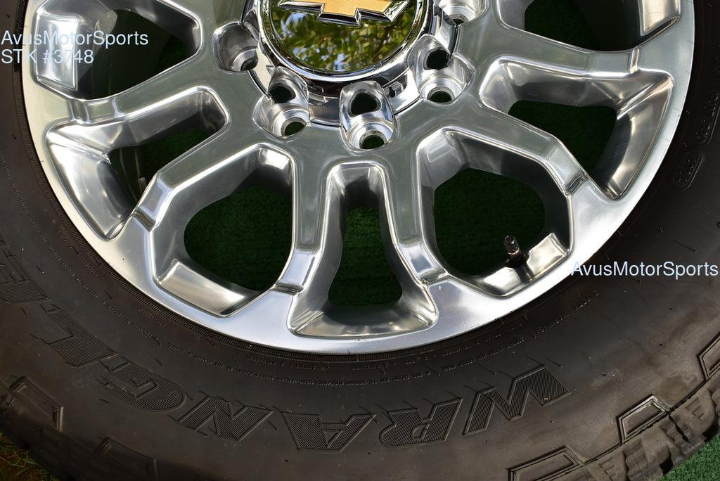 20" Chevy Silverado 2500 3500 LTZ Polished OEM WHEELS TIRES GMC Sierra