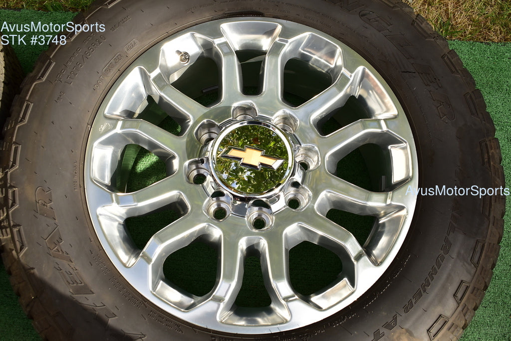 20" Chevy Silverado 2500 3500 LTZ Polished OEM WHEELS TIRES GMC Sierra