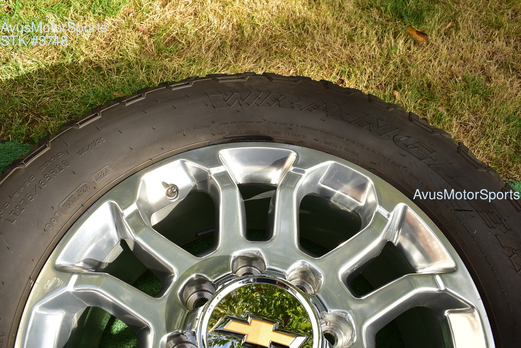 20" Chevy Silverado 2500 3500 LTZ Polished OEM WHEELS TIRES GMC Sierra