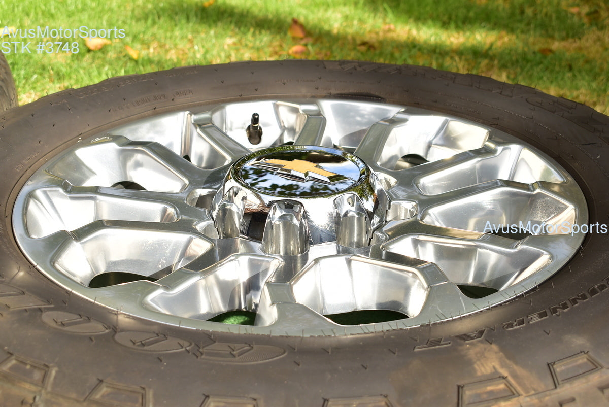 20" Chevy Silverado 2500 3500 LTZ Polished OEM WHEELS TIRES GMC Sierra