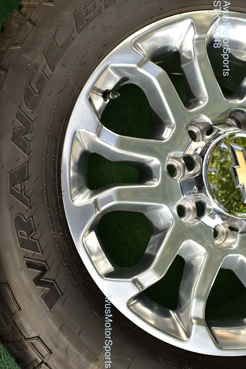 20" Chevy Silverado 2500 3500 LTZ Polished OEM WHEELS TIRES GMC Sierra