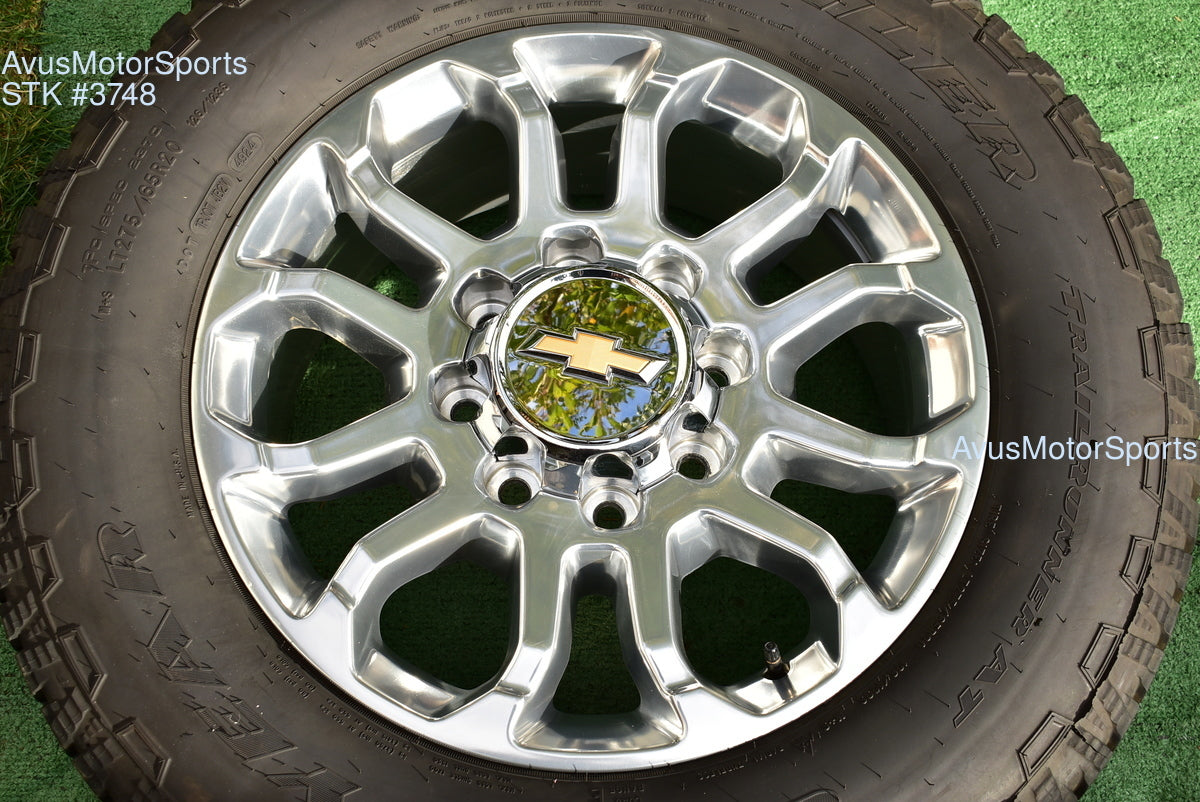 20" Chevy Silverado 2500 3500 LTZ Polished OEM WHEELS TIRES GMC Sierra