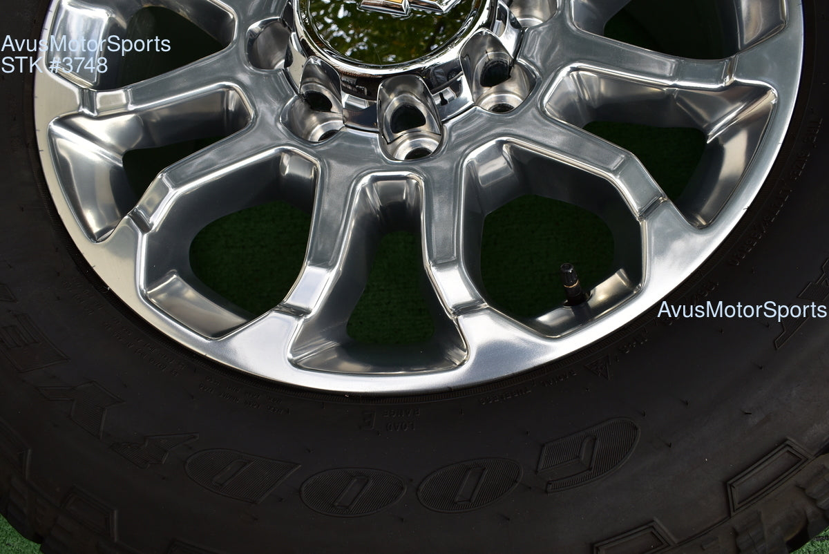 20" Chevy Silverado 2500 3500 LTZ Polished OEM WHEELS TIRES GMC Sierra