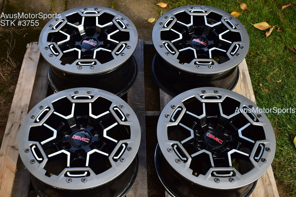17" GMC Canyon AT4X OEM Beadlock WHEELS Factory Chevy Colorado 2025 2024 2023