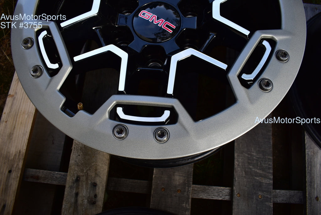 17" GMC Canyon AT4X OEM Beadlock WHEELS Factory Chevy Colorado 2025 2024 2023