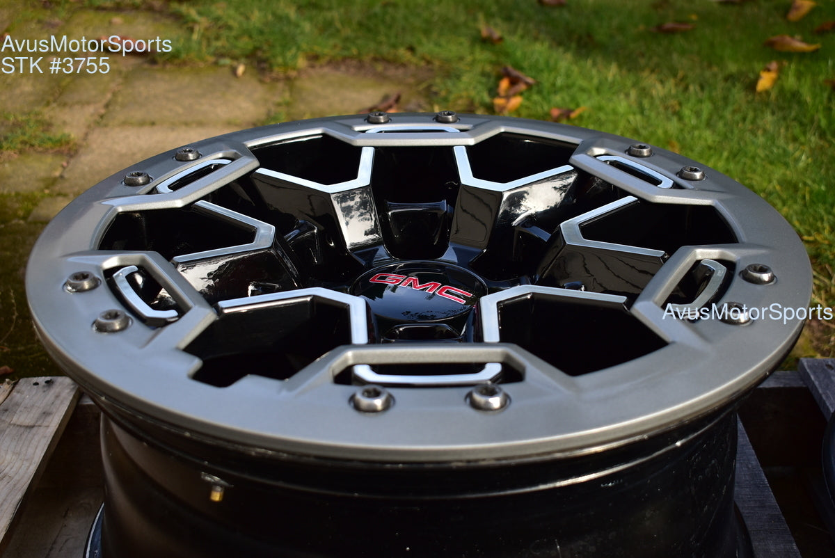 17" GMC Canyon AT4X OEM Beadlock WHEELS Factory Chevy Colorado 2025 2024 2023