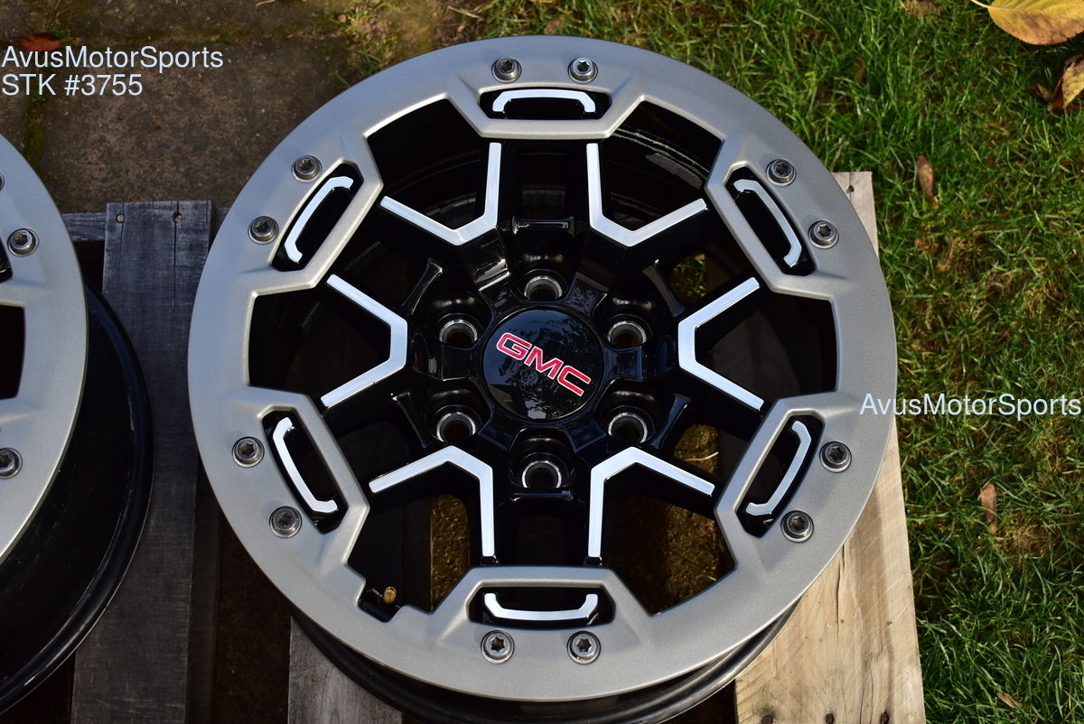 17" GMC Canyon AT4X OEM Beadlock WHEELS Factory Chevy Colorado 2025 2024 2023