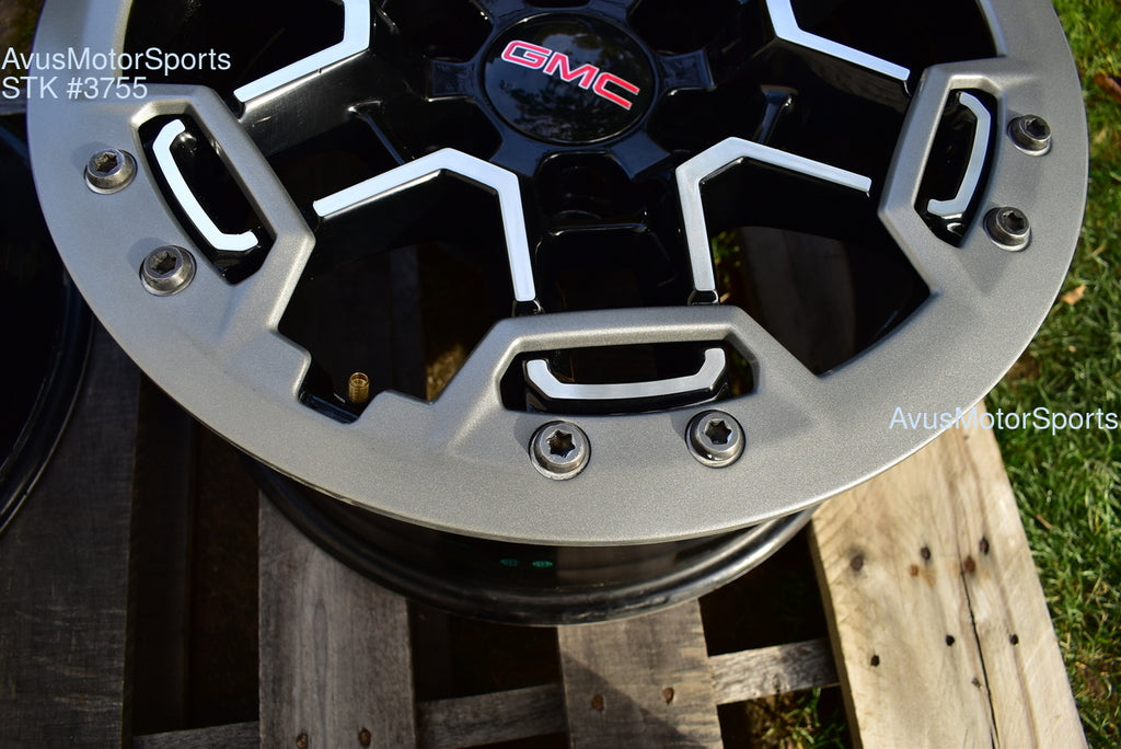 17" GMC Canyon AT4X OEM Beadlock WHEELS Factory Chevy Colorado 2025 2024 2023