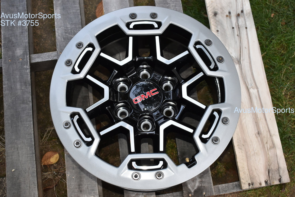 17" GMC Canyon AT4X OEM Beadlock WHEELS Factory Chevy Colorado 2025 2024 2023