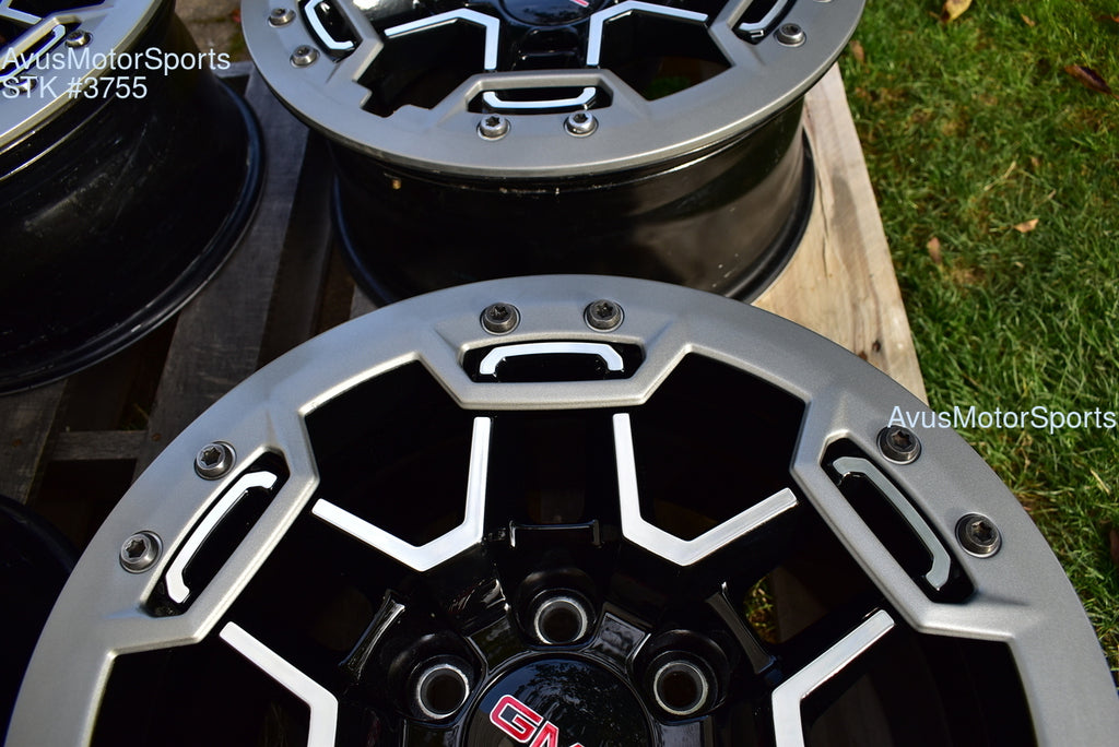 17" GMC Canyon AT4X OEM Beadlock WHEELS Factory Chevy Colorado 2025 2024 2023