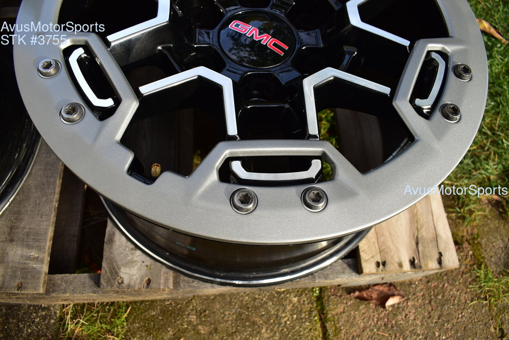 17" GMC Canyon AT4X OEM Beadlock WHEELS Factory Chevy Colorado 2025 2024 2023