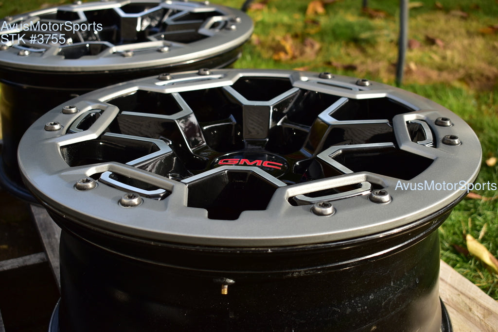 17" GMC Canyon AT4X OEM Beadlock WHEELS Factory Chevy Colorado 2025 2024 2023