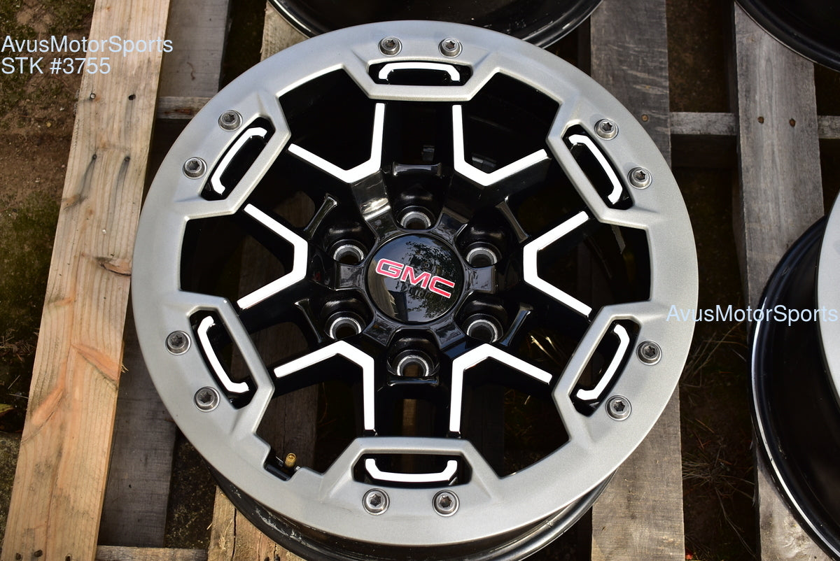 17" GMC Canyon AT4X OEM Beadlock WHEELS Factory Chevy Colorado 2025 2024 2023