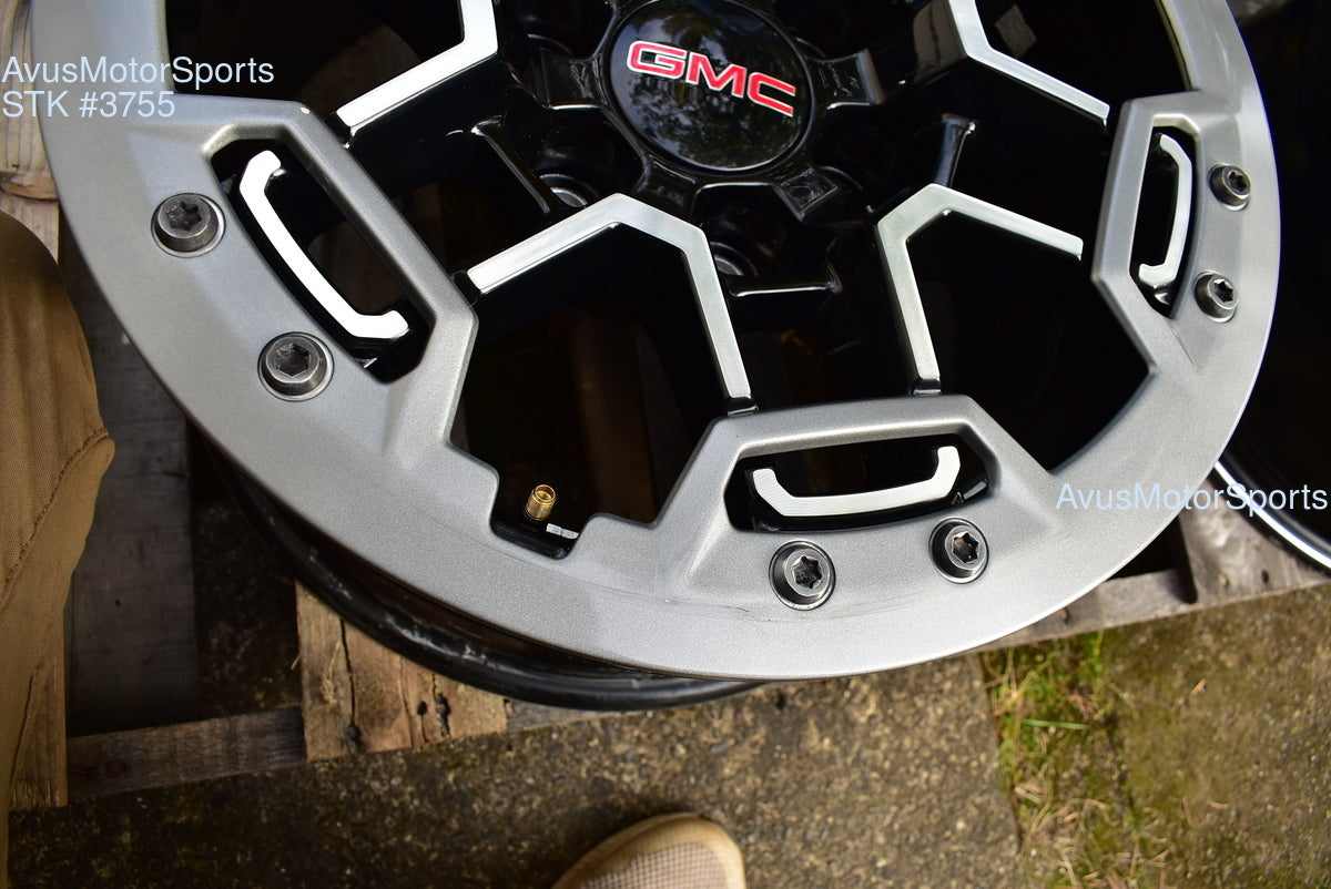 17" GMC Canyon AT4X OEM Beadlock WHEELS Factory Chevy Colorado 2025 2024 2023