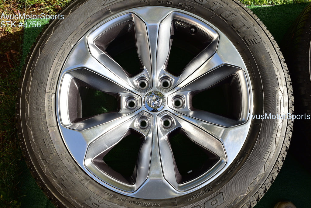 20" Ram 1500 Limited OEM Factory Wheels Dodge Tires Jeep Grand Wagoneer