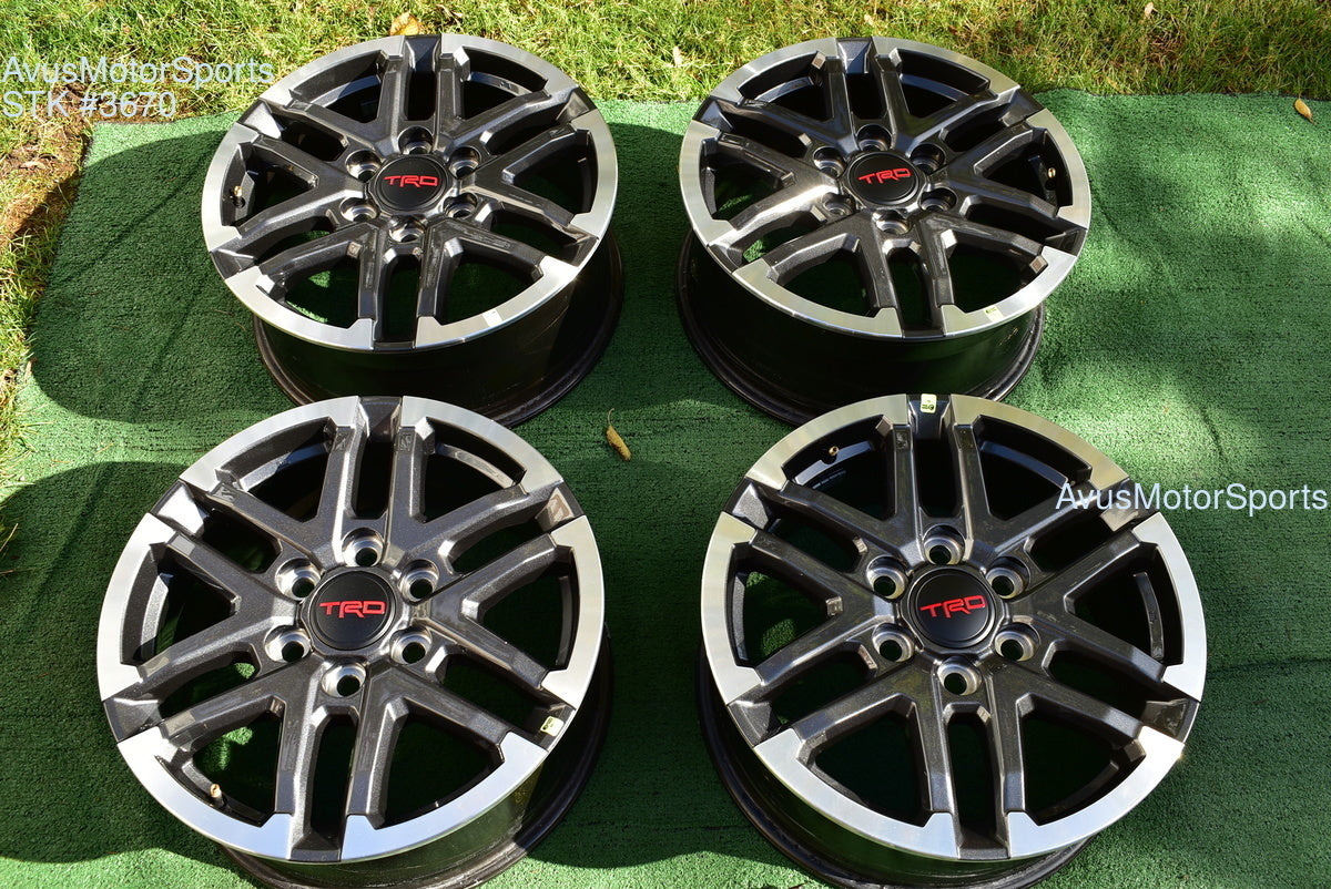 18" TOYOTA TACOMA TRD Sport  OEM FACTORY WHEELS Tires Land Cruiser Tundra 2025