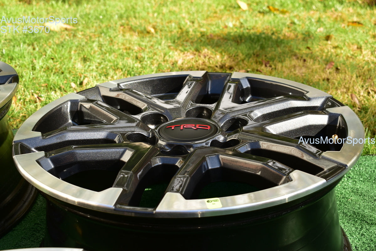 18" TOYOTA TACOMA TRD Sport  OEM FACTORY WHEELS Tires Land Cruiser Tundra 2025