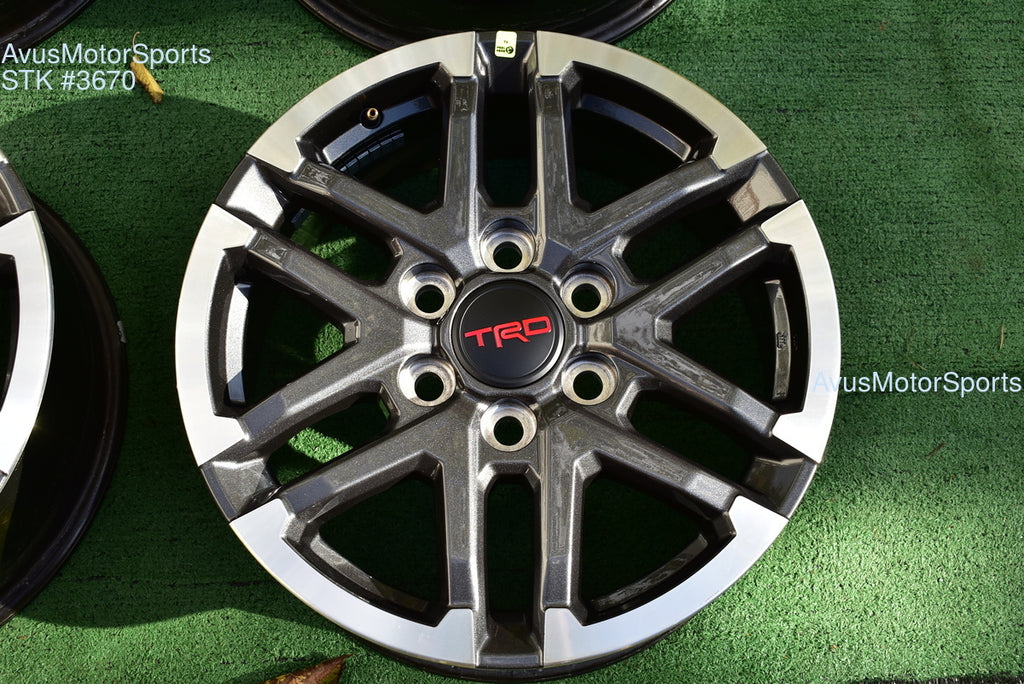 18" TOYOTA TACOMA TRD Sport  OEM FACTORY WHEELS Tires Land Cruiser Tundra 2025