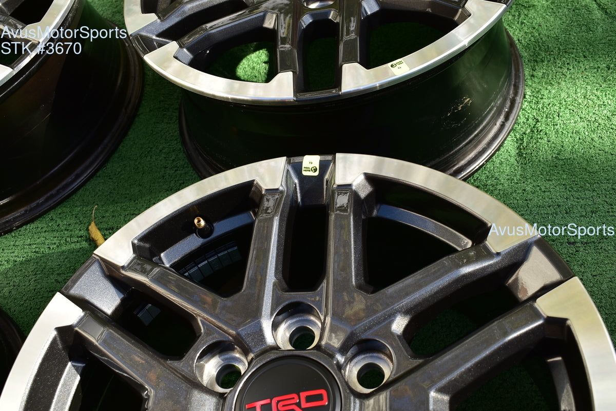 18" TOYOTA TACOMA TRD Sport  OEM FACTORY WHEELS Tires Land Cruiser Tundra 2025