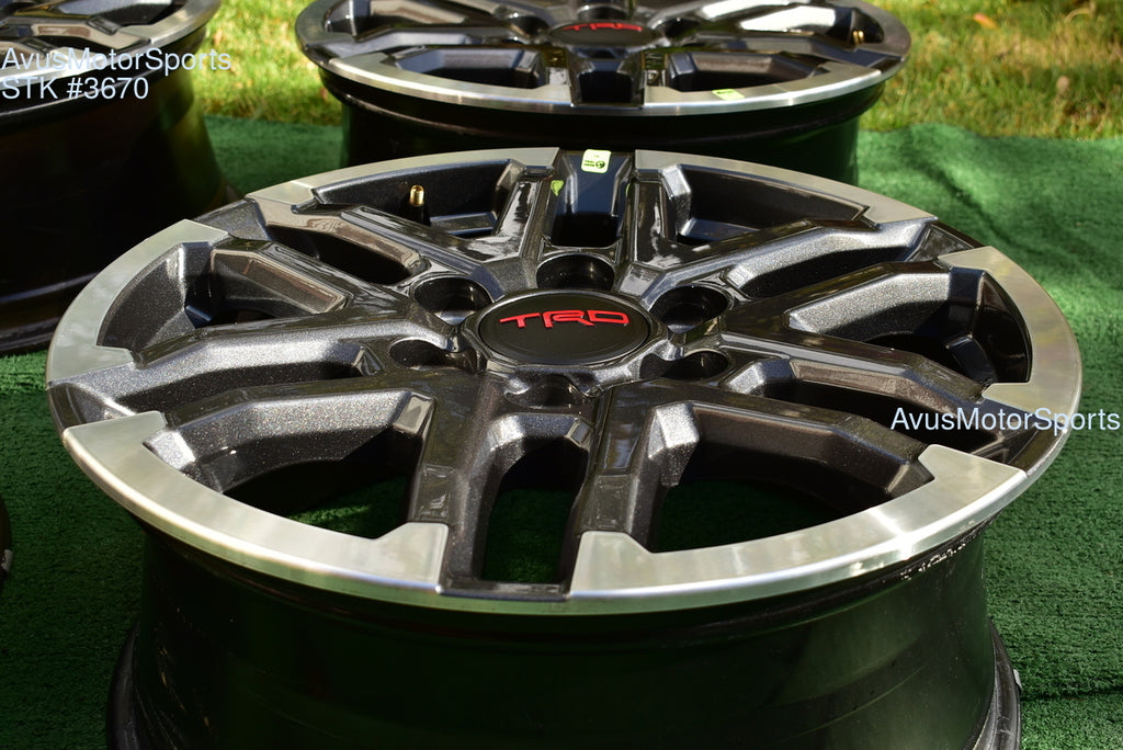 18" TOYOTA TACOMA TRD Sport  OEM FACTORY WHEELS Tires Land Cruiser Tundra 2025