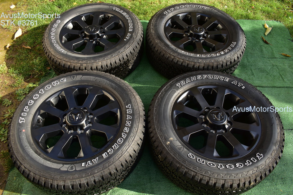 20" Dodge Ram 2500 3500 Midnight Edition OEM Factory Black Wheels Tire 2025 2024