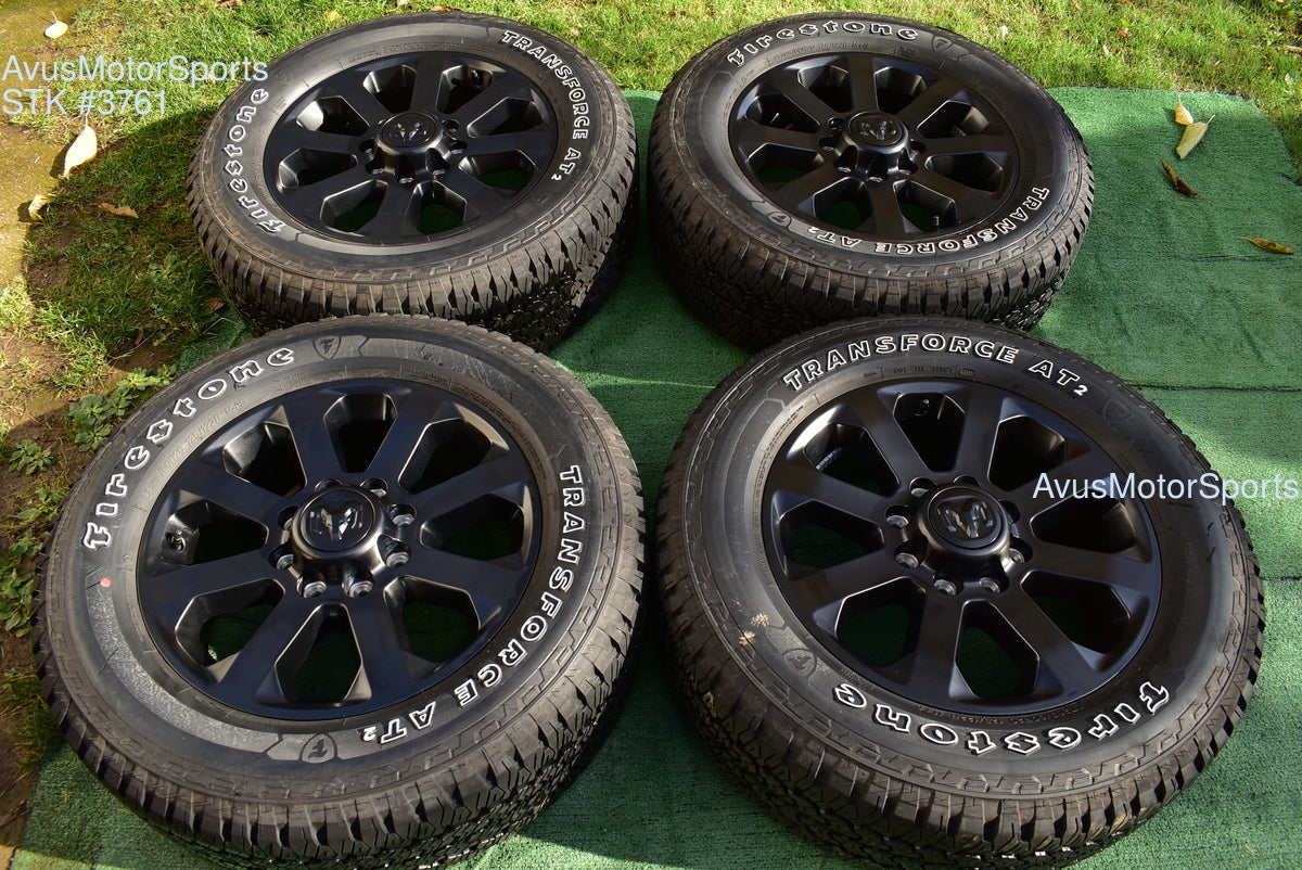 20" Dodge Ram 2500 3500 Midnight Edition OEM Factory Black Wheels Tire 2025 2024