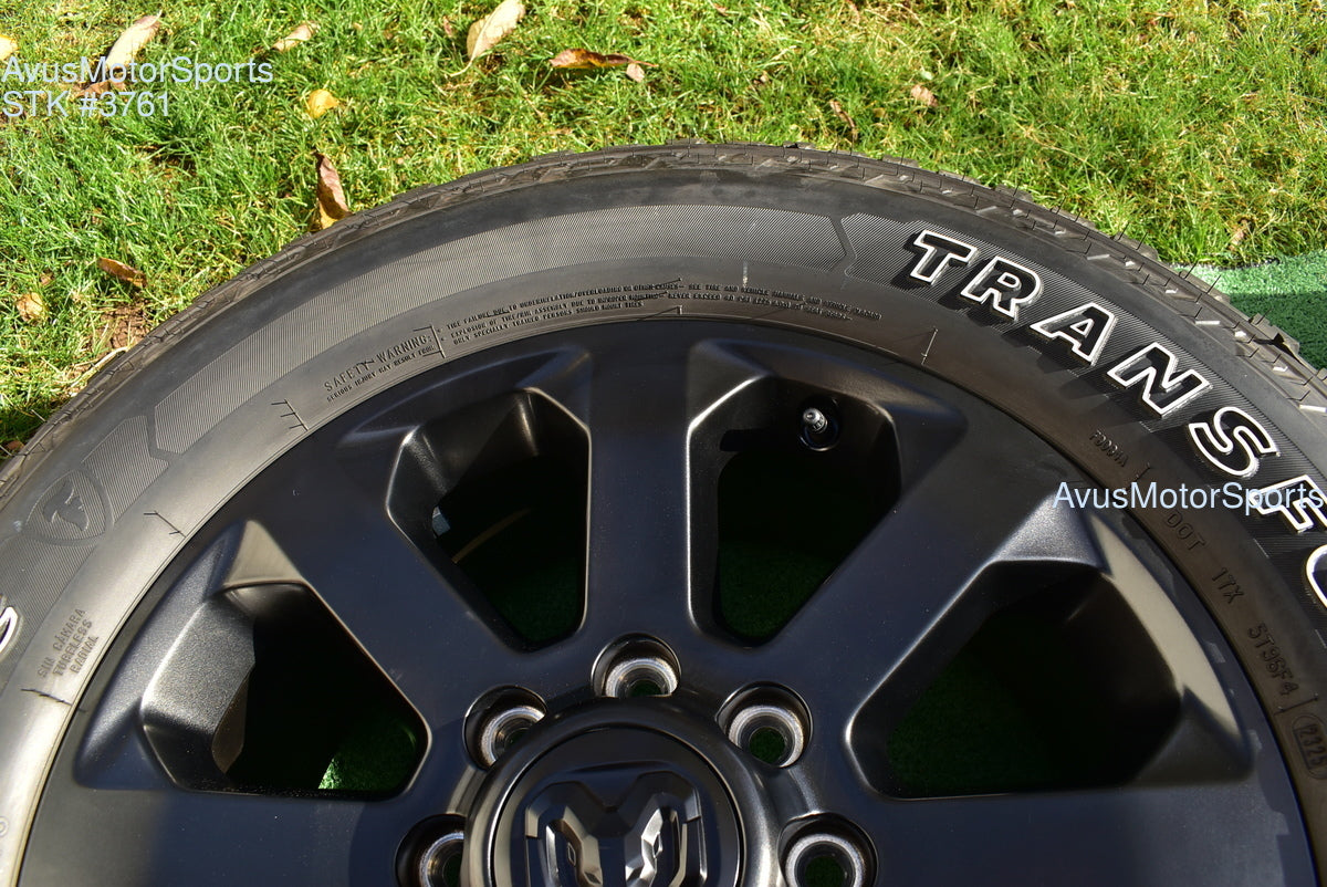 20" Dodge Ram 2500 3500 Midnight Edition OEM Factory Black Wheels Tire 2025 2024