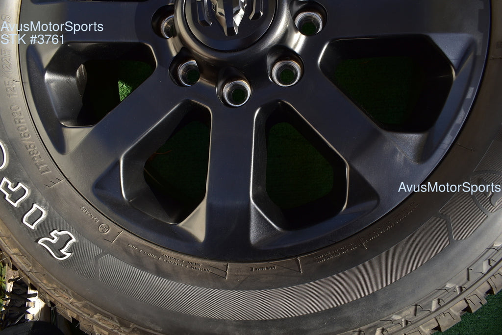 20" Dodge Ram 2500 3500 Midnight Edition OEM Factory Black Wheels Tire 2025 2024