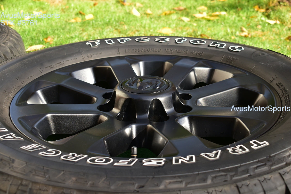 20" Dodge Ram 2500 3500 Midnight Edition OEM Factory Black Wheels Tire 2025 2024