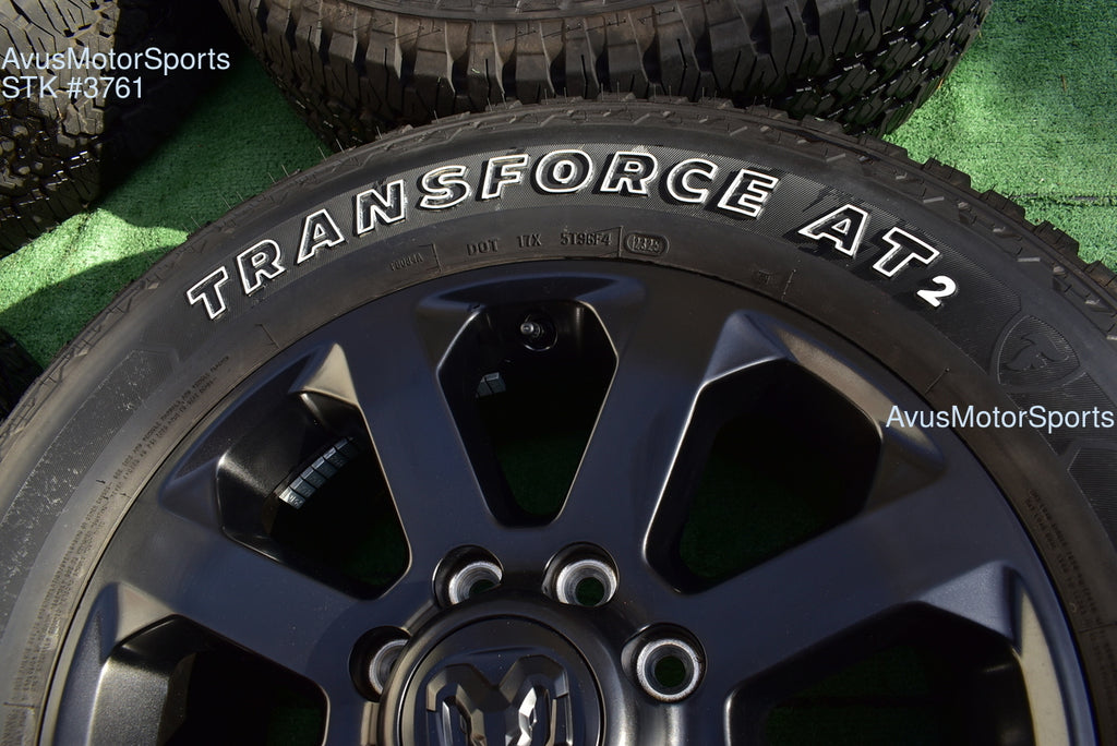 20" Dodge Ram 2500 3500 Midnight Edition OEM Factory Black Wheels Tire 2025 2024