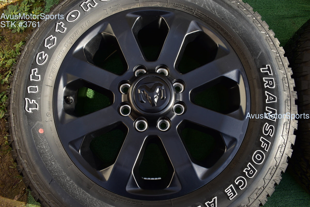 20" Dodge Ram 2500 3500 Midnight Edition OEM Factory Black Wheels Tire 2025 2024