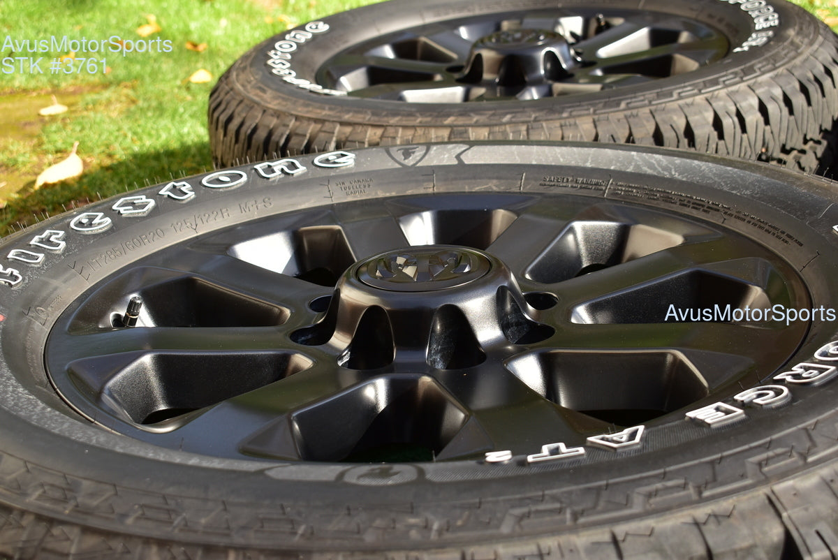 20" Dodge Ram 2500 3500 Midnight Edition OEM Factory Black Wheels Tire 2025 2024