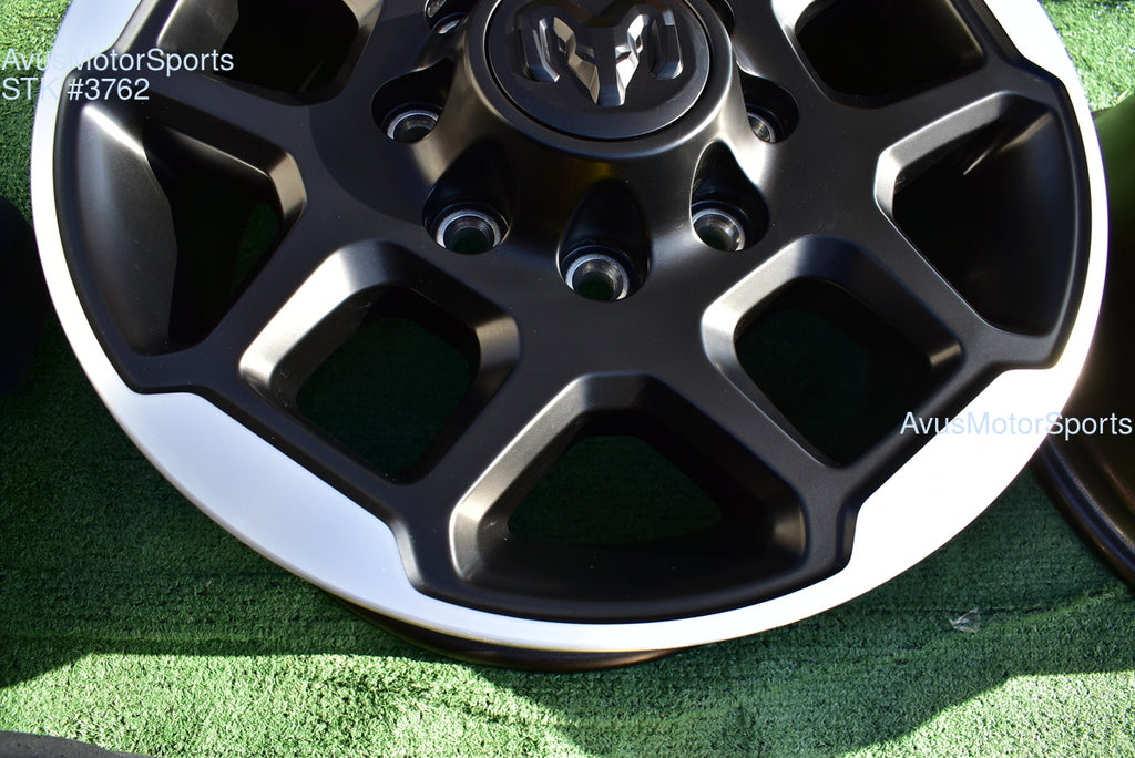 18" Dodge Ram 2500 3500 Laramie OEM Factory Wheels Black 2025 2026