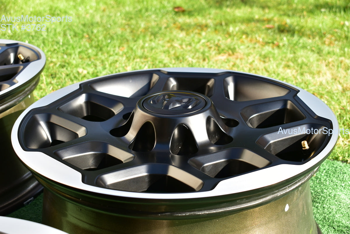 18" Dodge Ram 2500 3500 Laramie OEM Factory Wheels Black 2025 2026