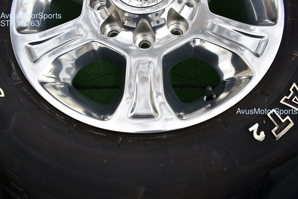 18" Dodge Ram 2500 3500 OEM Factory Polished Wheels Firestone AT2 Tire 2025 2024