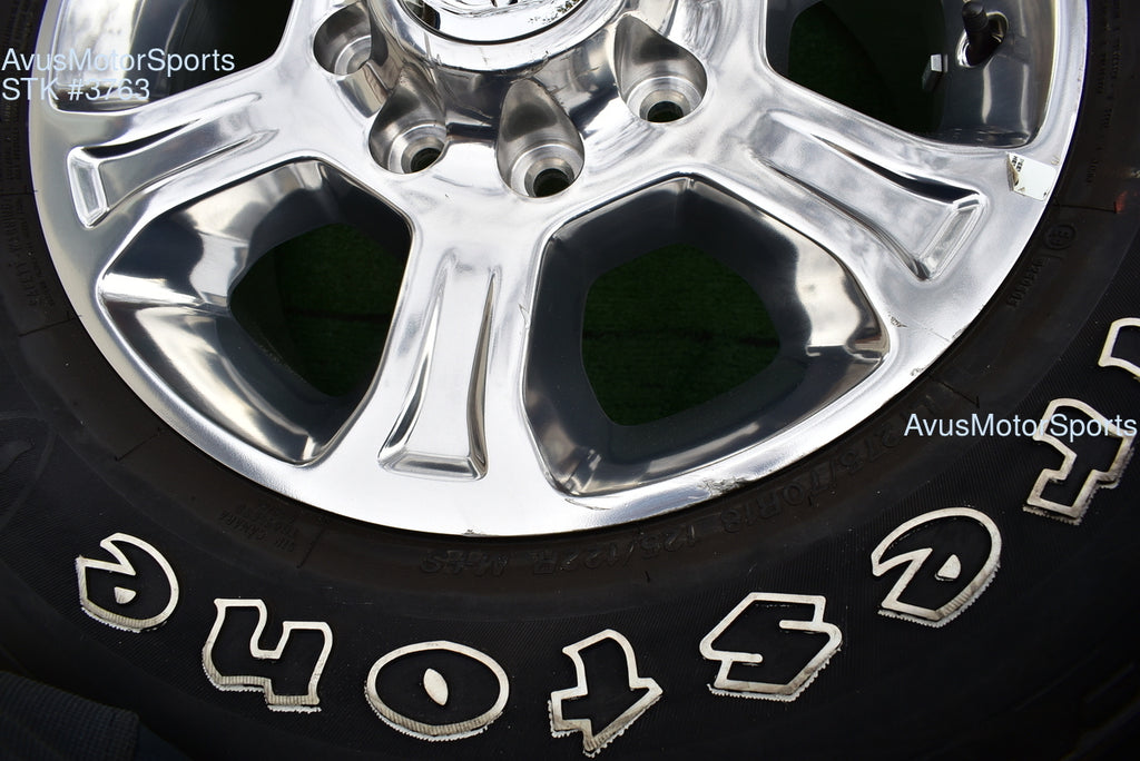 18" Dodge Ram 2500 3500 OEM Factory Polished Wheels Firestone AT2 Tire 2025 2024