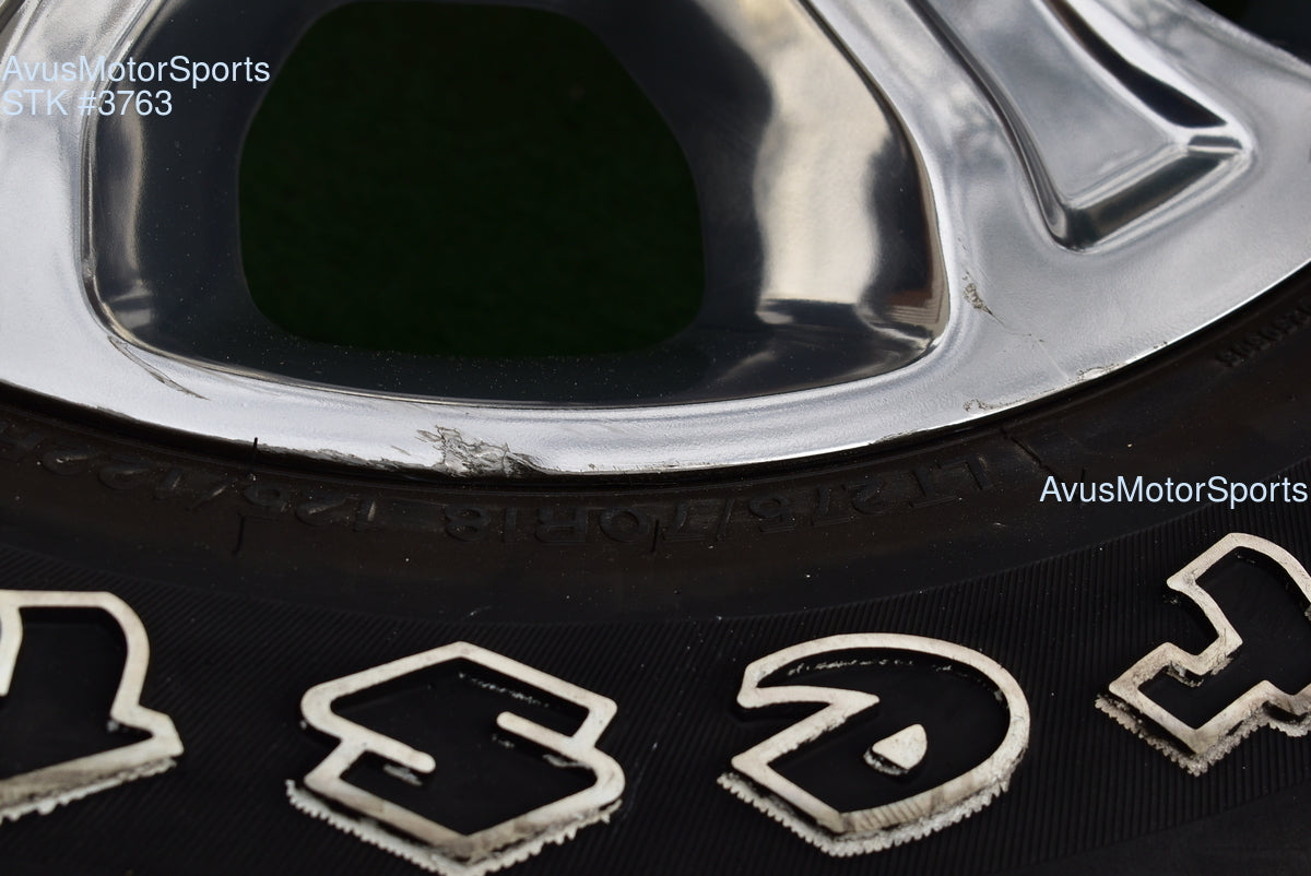 18" Dodge Ram 2500 3500 OEM Factory Polished Wheels Firestone AT2 Tire 2025 2024