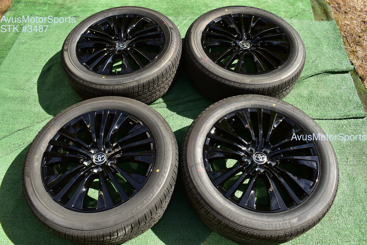 19" Toyota Venza NightShade Edition OEM Factory Black Wheels and tires