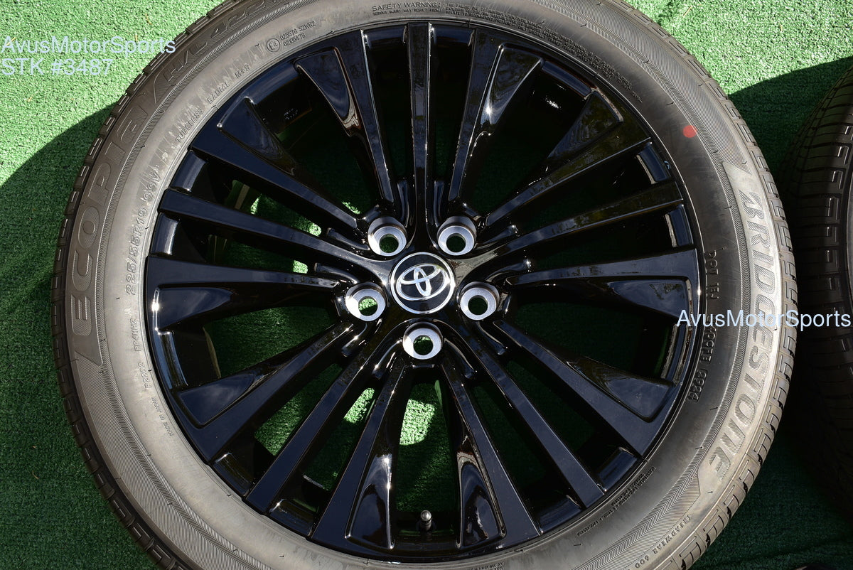 19" Toyota Venza NightShade Edition OEM Factory Black Wheels and tires