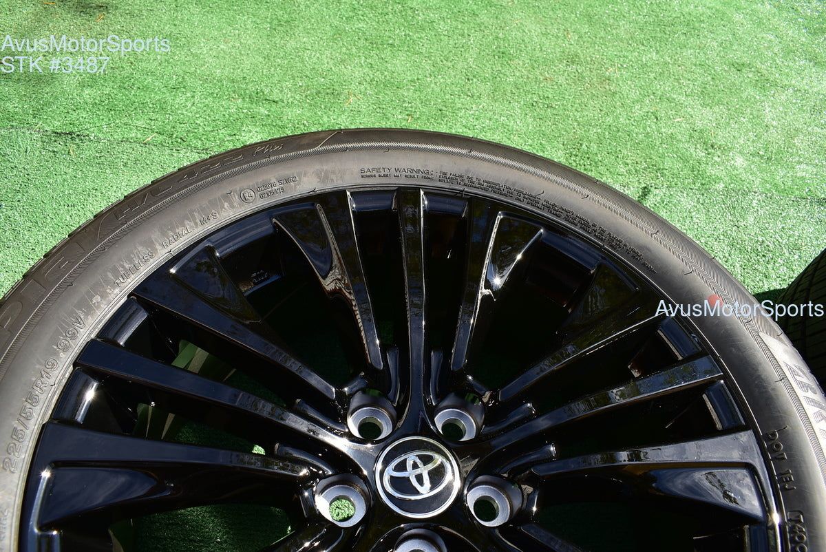 19" Toyota Venza NightShade Edition OEM Factory Black Wheels and tires