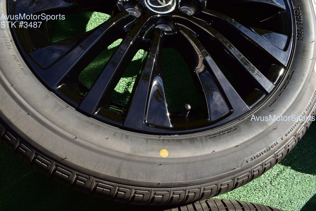 19" Toyota Venza NightShade Edition OEM Factory Black Wheels and tires