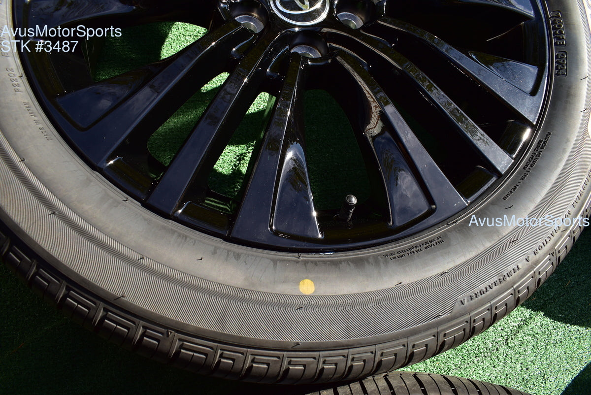 19" Toyota Venza NightShade Edition OEM Factory Black Wheels and tires