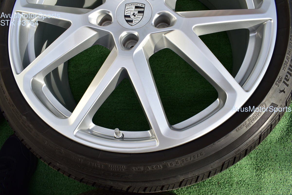 21" Porsche Panamera OEM Factory SportDesign Wheels & Tires 2025
