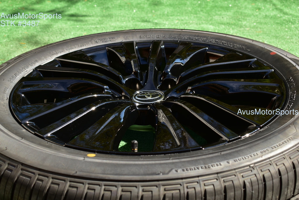 19" Toyota Venza NightShade Edition OEM Factory Black Wheels and tires