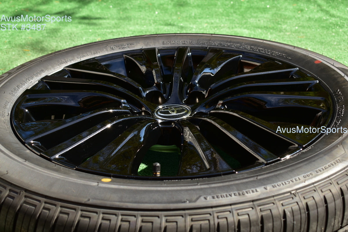 19" Toyota Venza NightShade Edition OEM Factory Black Wheels and tires