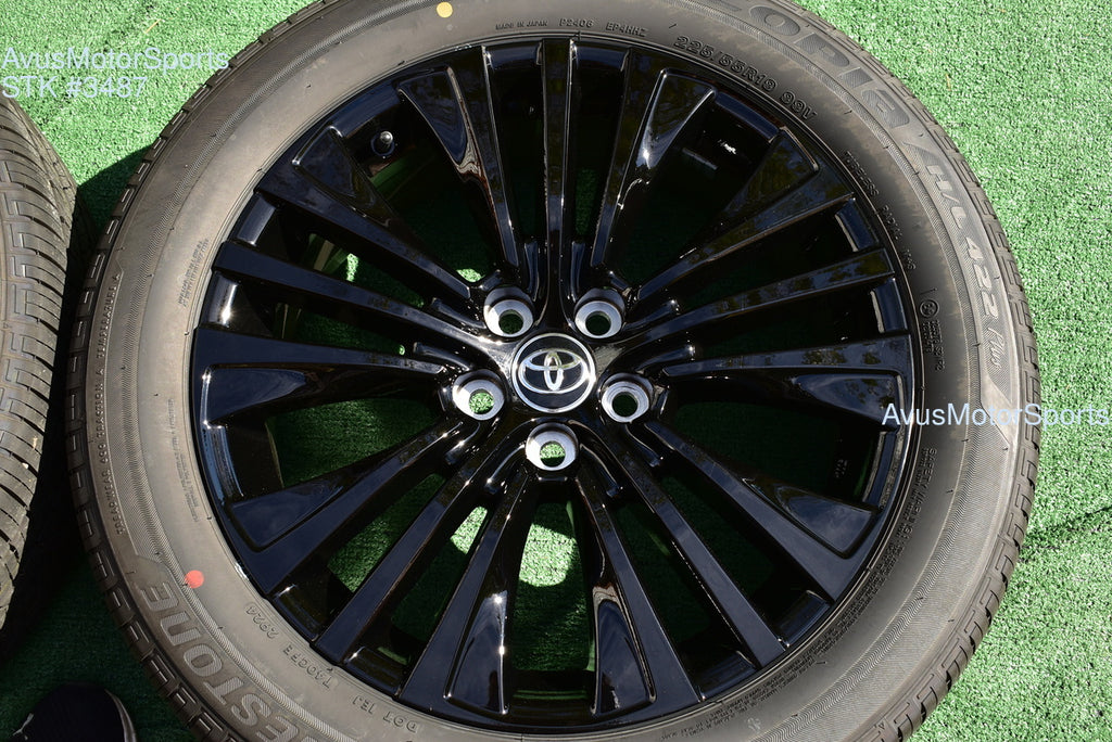 19" Toyota Venza NightShade Edition OEM Factory Black Wheels and tires
