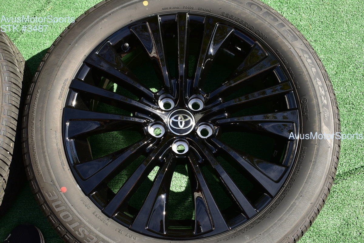 19" Toyota Venza NightShade Edition OEM Factory Black Wheels and tires
