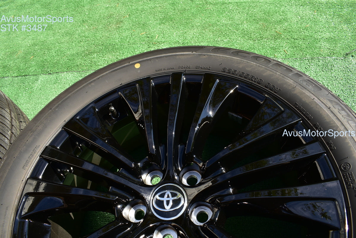 19" Toyota Venza NightShade Edition OEM Factory Black Wheels and tires
